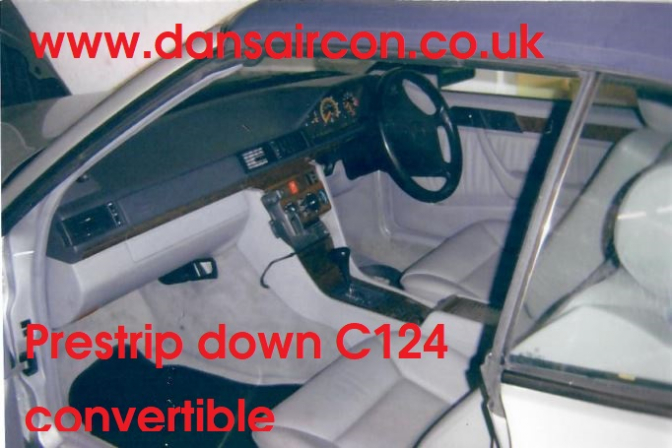 mercedes w124 convertible air con install