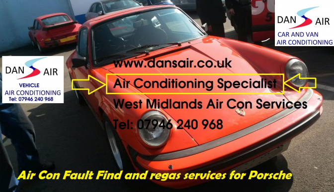 porsche air conditioning regas and repair services west midlands